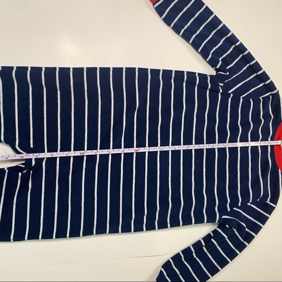 Boys 3T Navy blue Carters winter Bulldog Footed fleece Onesie - Picture 7 of 10
